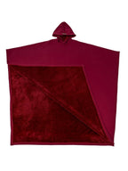 Women's Cozy Hooded Poncho in Soft Microfleece