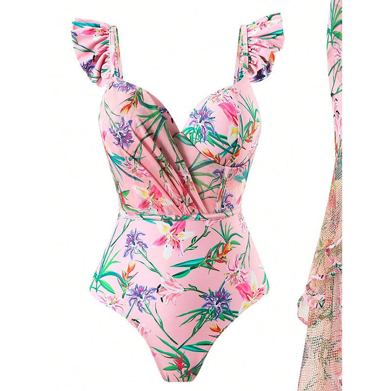 Women's Swimsuit with Matching Wrap Skirt