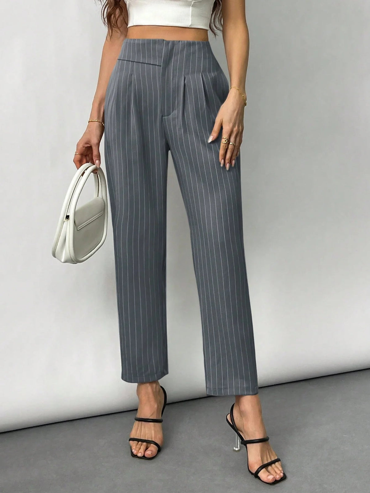 Women's Elegant and Fashionable Striped Trousers