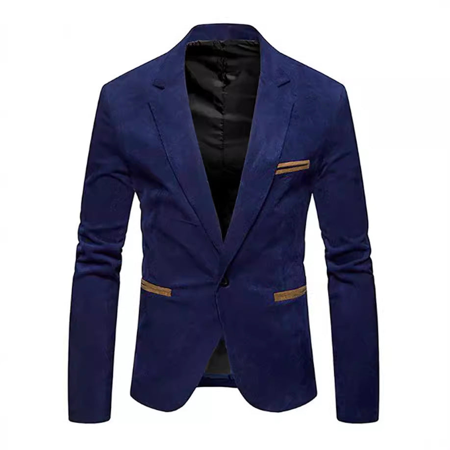 Women's Elegant Slim-Fit Blazer with Textured Fabric