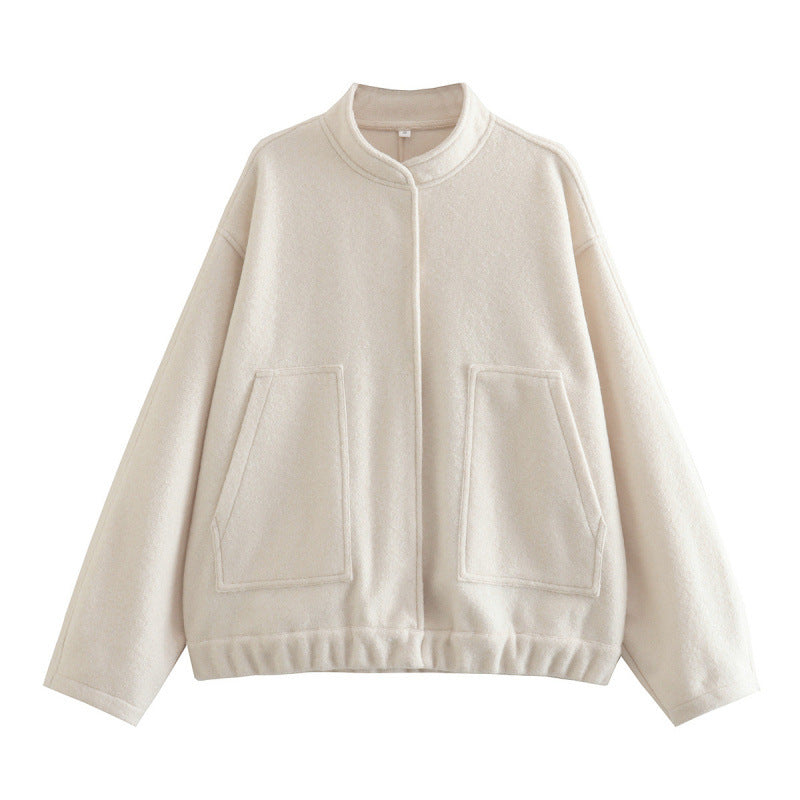 Women's Oversized Soft Wool-Blend Jacket