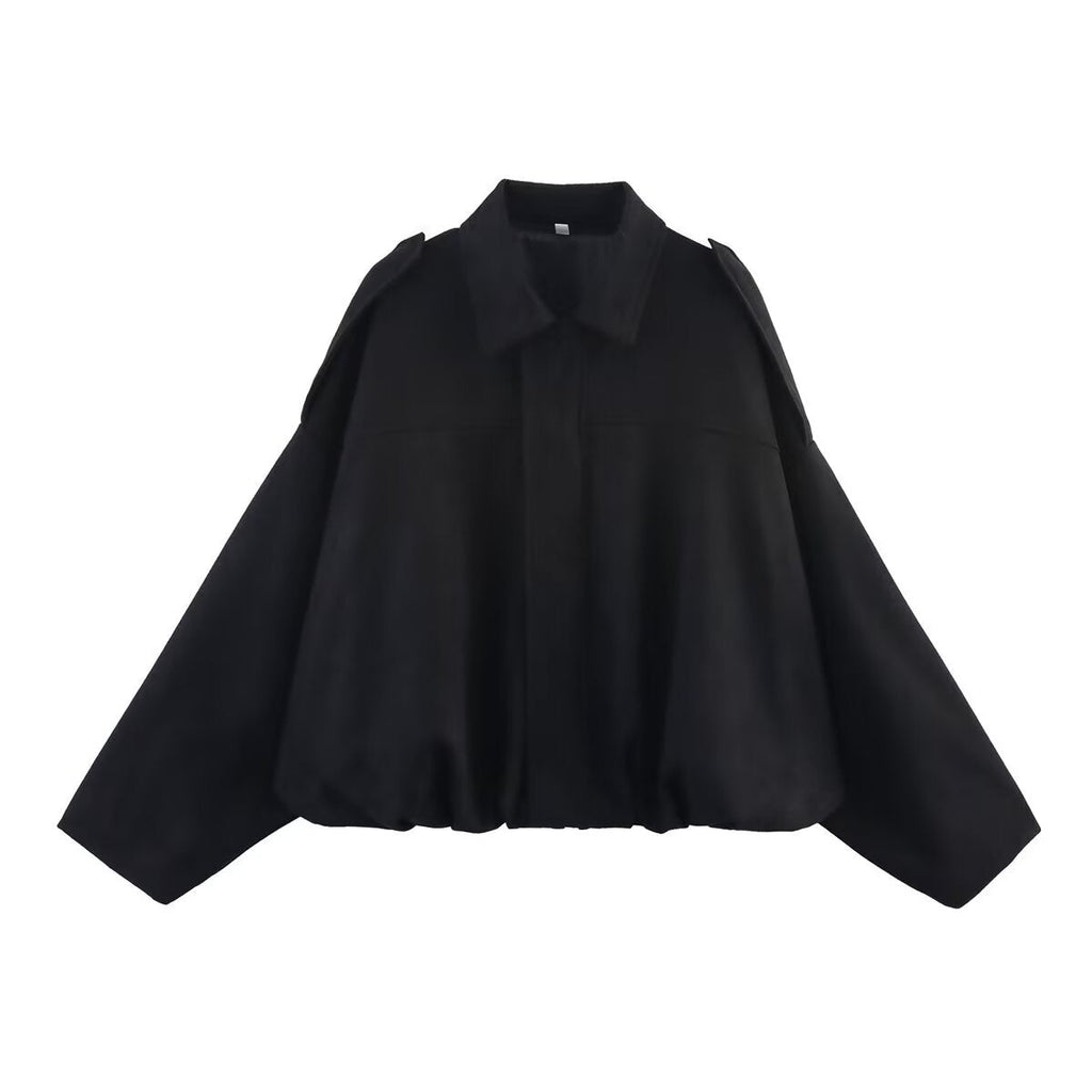 Elegant Oversized Jacket with Refined Cut