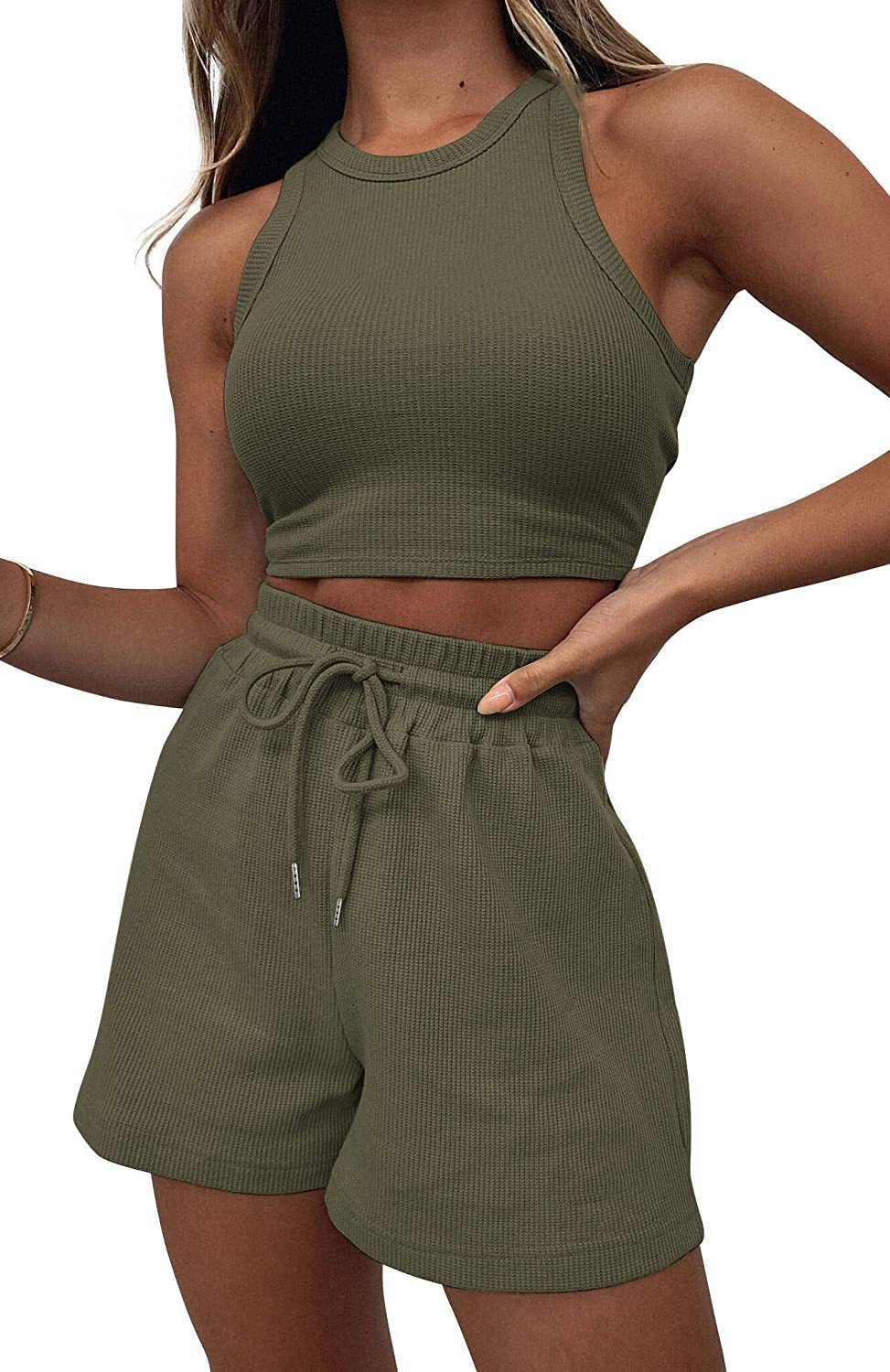Women's High-Quality Sport Set with Racerback Top and Shorts