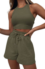 Women's High-Quality Sport Set with Racerback Top and Shorts