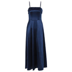 Women's Evening Dress with Fine Spaghetti Straps and Flowing Skirt