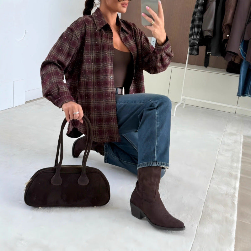 Women's Plaid Oversized Shirt