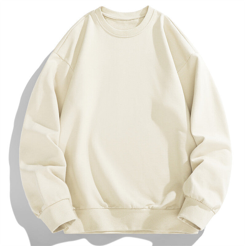 Women's Comfortable Sweatshirt with Casual Cut and Elastic Waistband