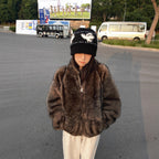 Women's Elegant and Cozy Short Jacket with Wide Sleeves