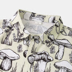 Women's Short-Sleeve Shirt with Unique Mushroom Design