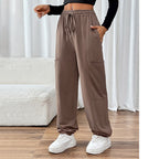Women's High-Quality Casual Pants with Elastic Waist and Side Pockets