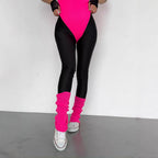 Women's High-Gloss Sports Leggings with High Waist