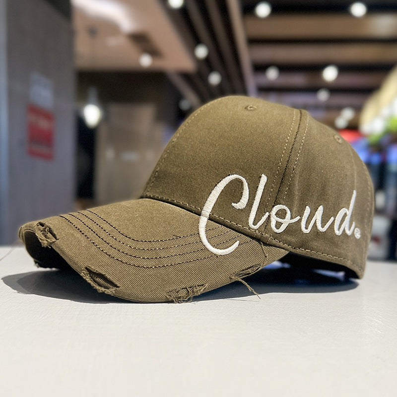Men's Vintage-Inspired Distressed Baseball Cap