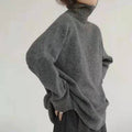 Women's Comfortable Turtleneck Sweater in Wool Blend
