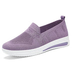 Women's Breathable Slip-On Sneakers with Flexible Upper and Comfortable Footbed