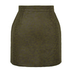 Women's Fashionable Mini Skirt with Animal Print