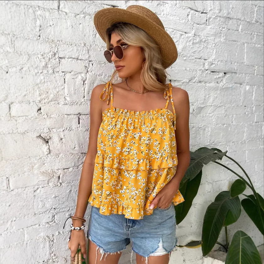 Casual Women's Ruffled Blouse