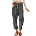 Women's High-Waist Pleated Trousers