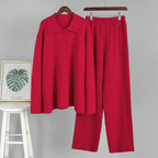Women's Comfortable Knit Ensemble in Soft Cotton
