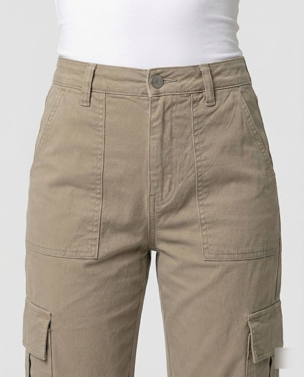 Women's High-Waisted Workwear Cargo Trousers