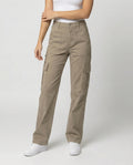 Women's High-Waisted Workwear Cargo Trousers