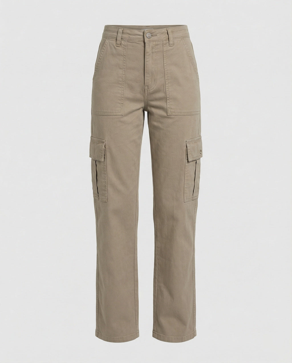 Women's High-Waisted Workwear Cargo Trousers