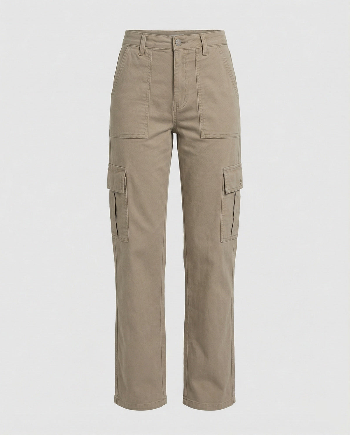 Women's High-Waisted Workwear Cargo Trousers