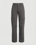 Women's High-Waisted Workwear Cargo Trousers