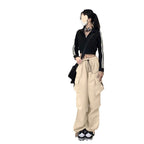 Women's Wide-Leg Cargo Pants with Practical Pockets