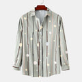 Women's Long Sleeve Blouse with Modern Graphic Pattern