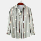 Women's Long Sleeve Blouse with Modern Graphic Pattern