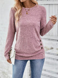 Casual Long-Sleeve Shirt with Asymmetric Cut