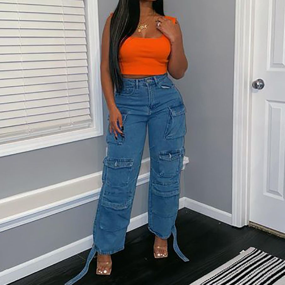 Women's Cargo Pants with Side Pockets
