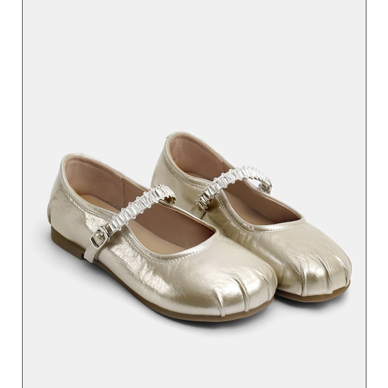 Women's Ballet Flats with Elegant Strap Detail