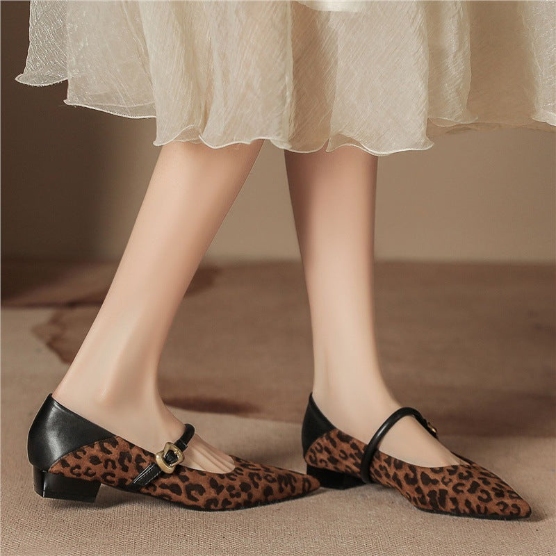 Women's Ballet Flats with Floral Accents