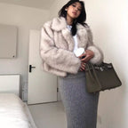 Women's Elegant Faux Fur Jacket