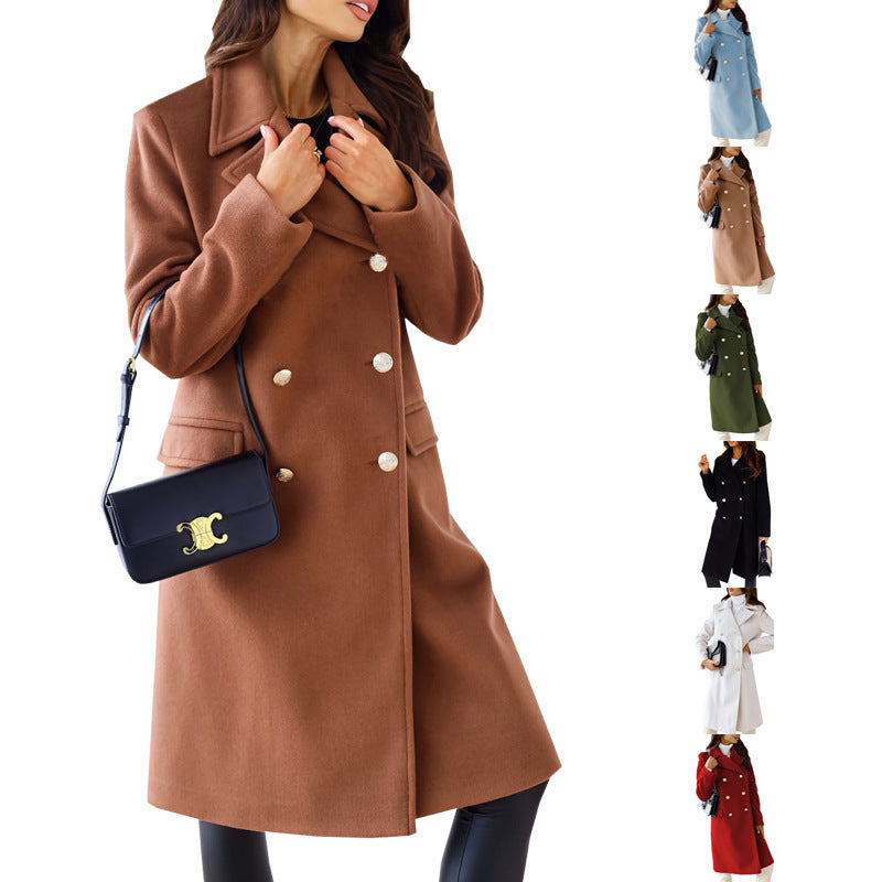 Women's Elegant and Warm Wool Coat