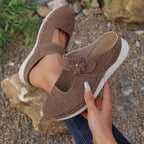Women's Breathable Clogs with Floral Decor