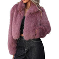 Elegant Faux Fur Jacket with Voluminous Cut
