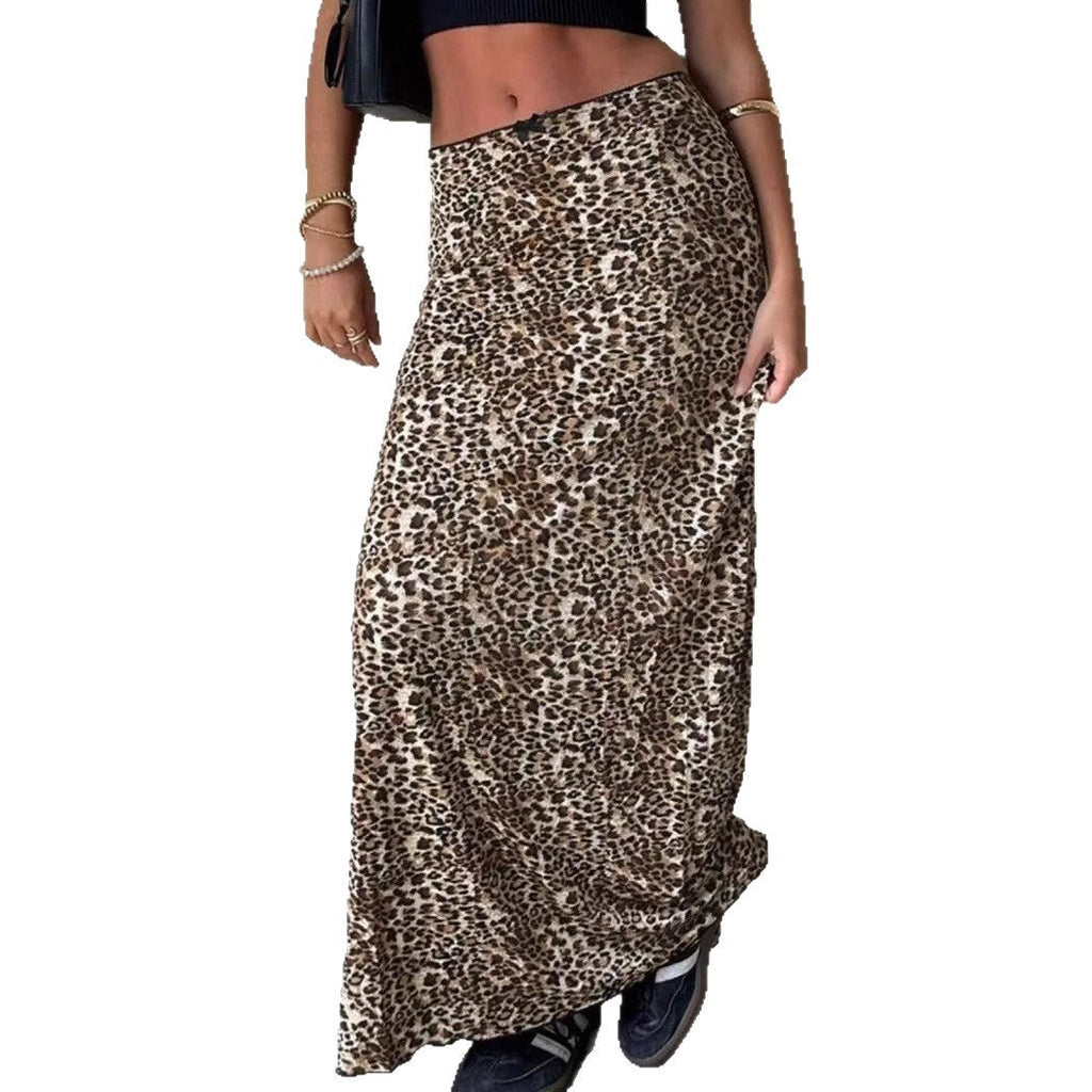 Women's Animal Print Maxi Skirt