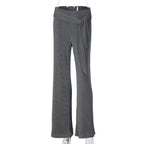 Women's Flowing Palazzo Pants with Stylish Wrap Tie