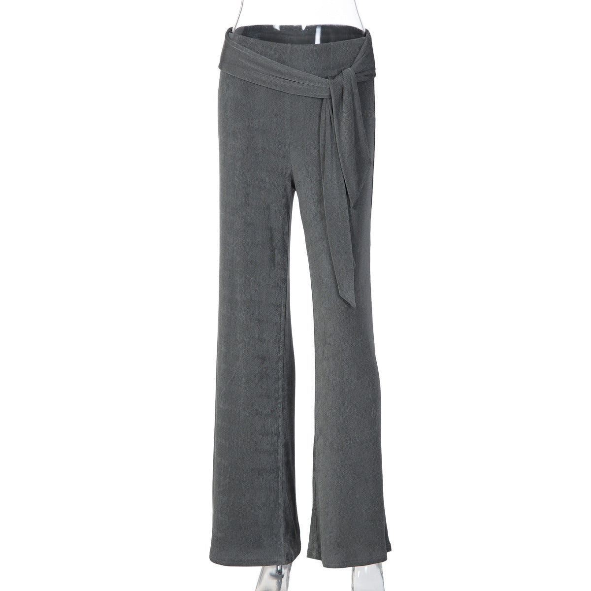 Women's Flowing Palazzo Pants with Stylish Wrap Tie