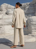 Breathable Textured Two-Piece Set