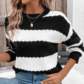 Women's Striped Knit Sweater