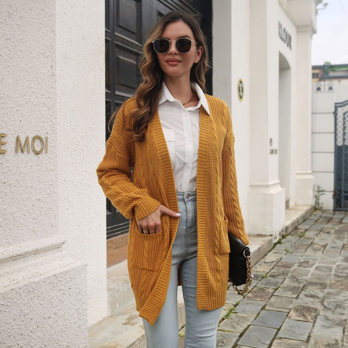 Women's Cable Knit Cardigan
