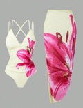 Women's Swimsuit with Elegant Floral Print