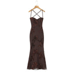 Women's Bodycon Dress with Floral Lace Trim