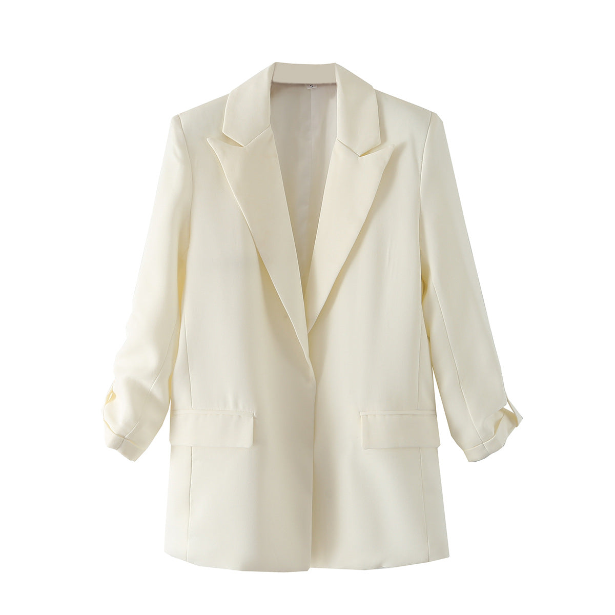Elegant Blazer Jacket with Modern Cut and Textured Fabric