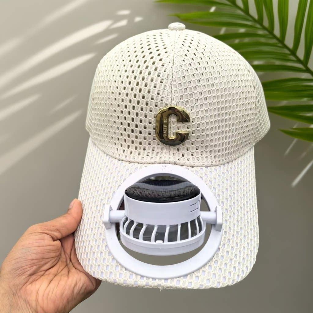 Breathable Baseball Cap with Rechargeable Fan