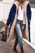 Women's Long Winter Jacket with Soft Lined Collar