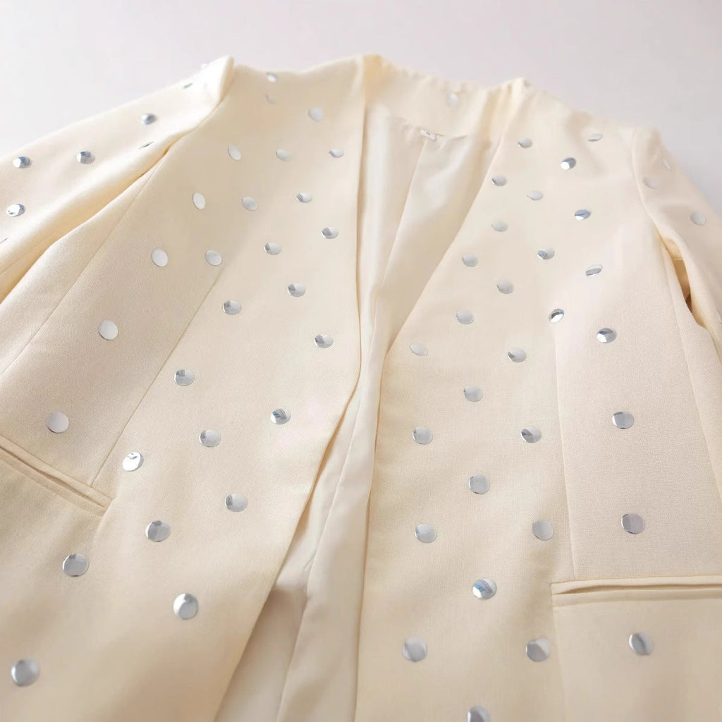 Elegant Sequin Blazer Jacket